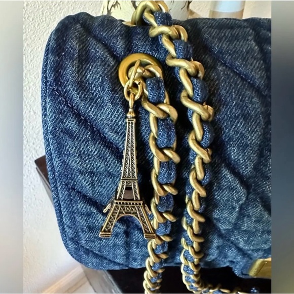 Blue Quilted Chain Bag Karl Lagerfeld - Picture 3 of 3